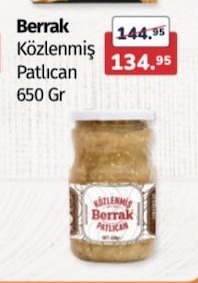 Berrak Közlenmiş Patlıcan 650 Gr