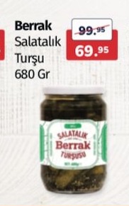Berrak Salatalık Turşu 680 Gr