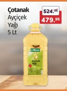 Çotanak Ayçiçek Yağı 5 Lt