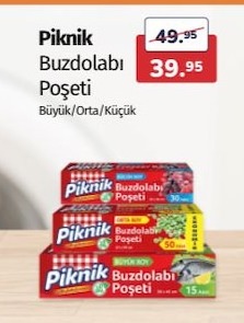 Piknik Buzdolabı Poşeti Büyük/Orta/Küçük