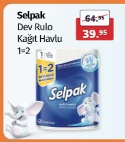 Selpak Dev Rulo Kağıt Havlu 1=2