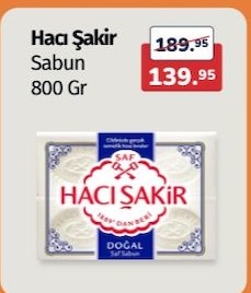 Haci Sakir Sabun 800 Gr