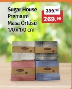 Sugar House Premium Masa Örtüsü 170X170 Cm