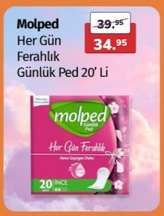 Molped Her Gün Ferahlık Günlük Ped 20' Li
