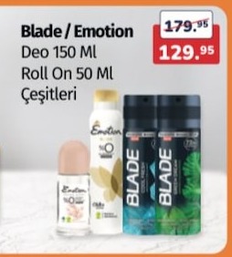 Blade / Emotion Deo 150 Ml Roll On 50 Ml Çeşitleri
