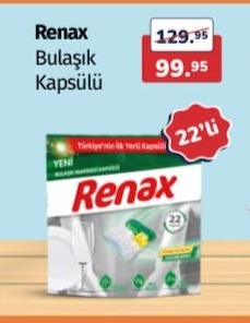 Renax Bulaşık Kapsülü 22'Li