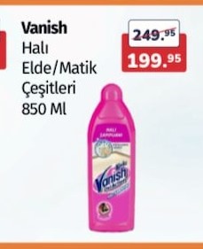 Vanish Halı Elde/Matik Çeşitleri 850 Ml