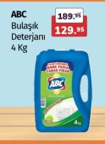 Abc Bulaşık Deterjanı 4 Kg