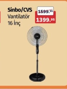 Sinbo/Cvs Vantilatör 16 İnç