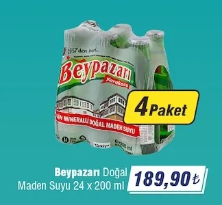 Beypazarı Doğal Maden Suyu 24 X 200 Ml