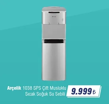 Arçelik 1038 Sps Çift Musluklu Sıcak Soğuk Su Sebili