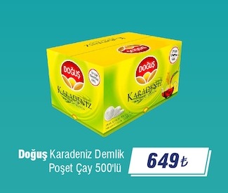 Doğuş Karadeniz Demlik Poşet Çay 500'Lü