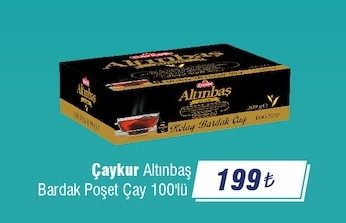Çaykur Altinbaş Bardak Poşet Çay 100'Lü