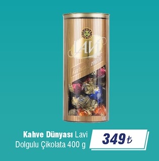 Kahve Dünyası Lavi Dolgulu Çikolata 400 G