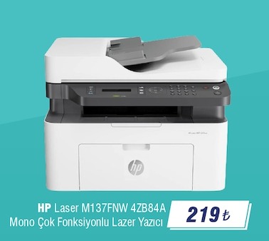 Hp Lazer M137Fnw 4Zb84A Mono Çok Fonksiyonlu Lazer Yazıcı