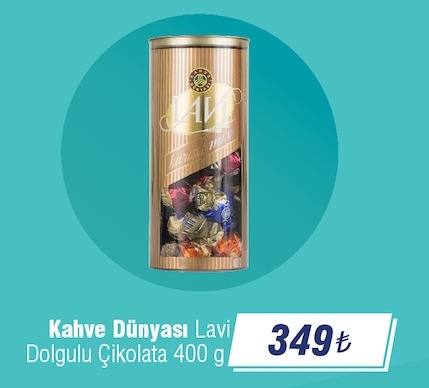 Kahve Dünyası Lavi Dolgulu Çikolata 400 G