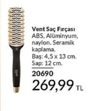 Vent Saç Fırçası
