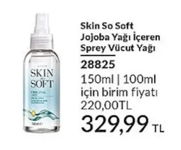 Skin So Soft Jojoba Yağı İçeren Sprey Vücut Yağı 150Ml