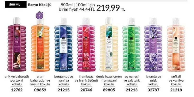 Avon Senses Erik Ve Baharatlı Portakal Kokulu Banyo Köpüğü 500 Ml