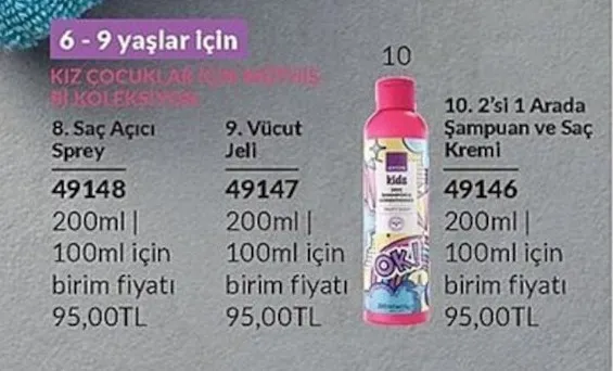 Avon Kids Saç Açıcı Sprey 200Ml