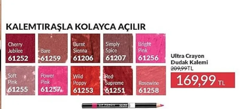 Ultra Crayon Dudak Kalemi