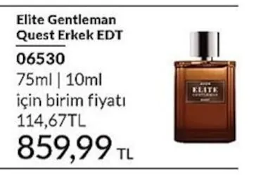 Elite Gentleman Quest Erkek Edt 75Ml | 10Ml