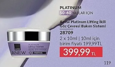 Avon Anew Platinum Lifting İkili Göz Çevresi Bakım Sistemi 2 X 10Ml
