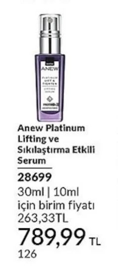 Anew Platinum Lifting Ve Sıkılaştırma Etkili Serum