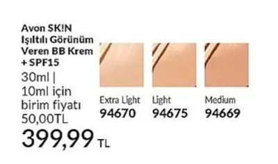 Avon Sk!N Işıltılı Görünüm Veren Bb Krem + Spf15 30Ml