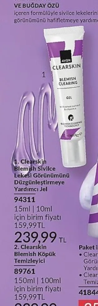 Clearskin Blemish Sivilce Lekesi Görünümünü Düzgünleştirmeye Yardımcı Jel 15Ml | 10Ml