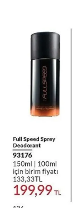 Full Speed Sprey Deodorant 93176 150Ml