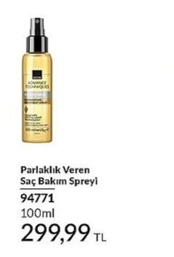 Avon Advance Techniques Parlaklık Veren Saç Bakım Spreyi 100Ml
