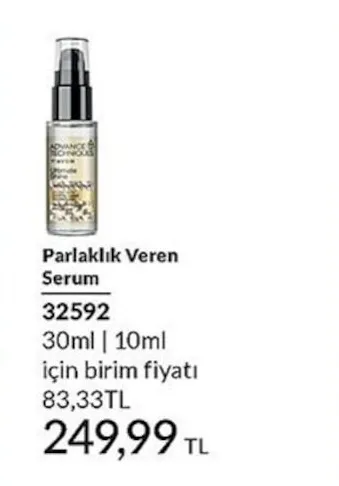 Avon Advance Techniques Parlaklık Veren Serum 30Ml | 10Ml