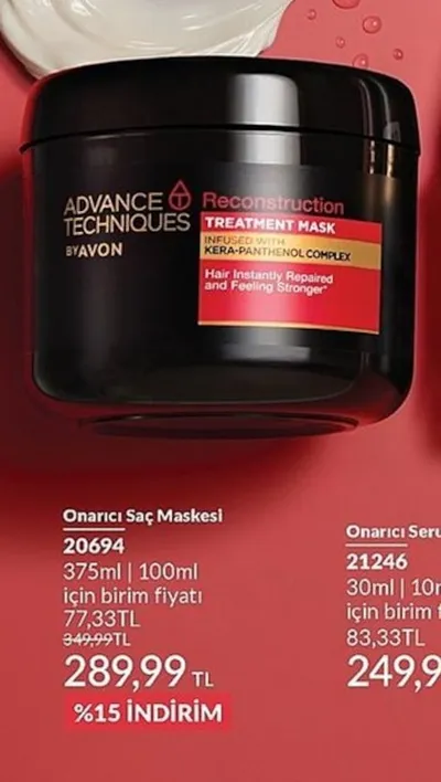 Advance Techniques Onarıcı Saç Maskesi 375Ml