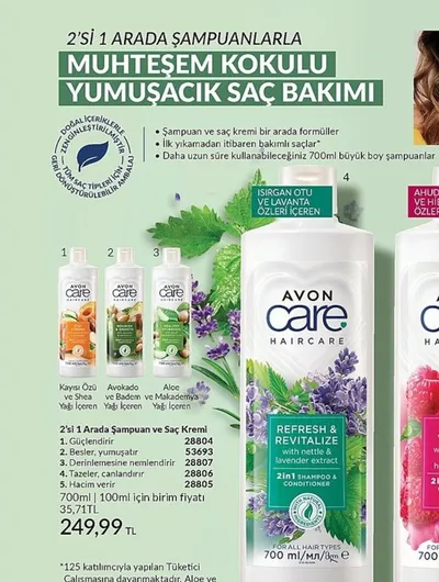 Avon Care 2'Si 1 Arada Şampuan Ve Saç Kremi 700Ml