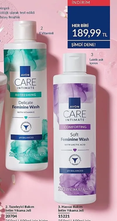 Avon Care Intimate Refreshing Delicate Feminine Wash With Vitamin E 250 Ml