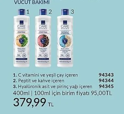 Vücut Bakımı Losyonları 400Ml