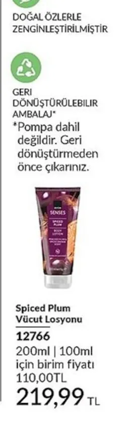 Avon Spiced Plum Vücut Losyonu 200 Ml