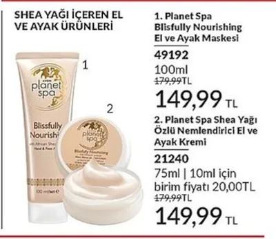 Avon Planet Spa Blissfully Nourishing El Ve Ayak Maskesi 100Ml