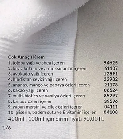 Çok Amaçlı Krem