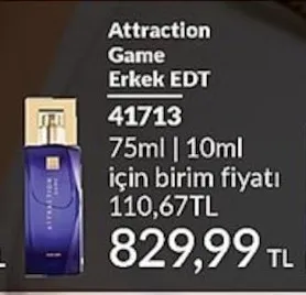 Attraction Game Erkek Edt 75Ml