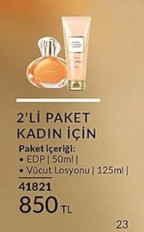 2'Li̇ Paket Kadin İçi̇N Edp 50Ml + Vücut Losyonu 125Ml