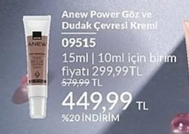 Anew Power Göz Ve Dudak Çevresi Kremi 15Ml