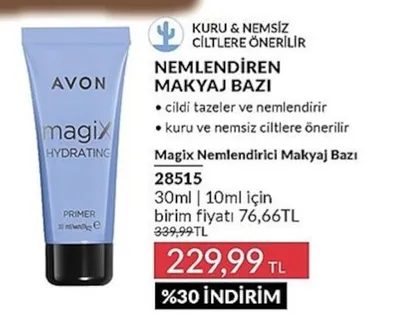 Avon Magix Nemlendirici Makyaj Bazı 30Ml