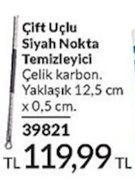 Çift Uçlu Siyah Nokta Temizleyici