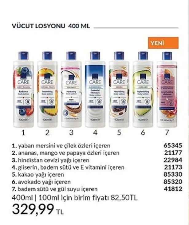 Avon Care Vücut Losyonu 400 Ml