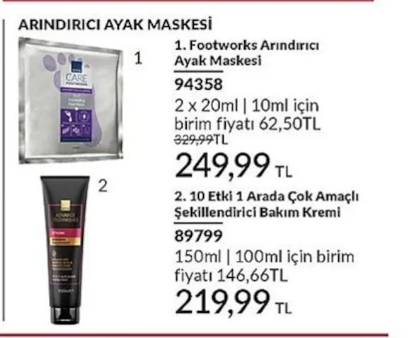 Avon Footworks Arındırıcı Ayak Maskesi