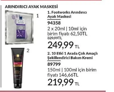 Avon Footworks Arındırıcı Ayak Maskesi