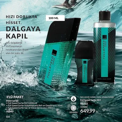 Avon Full Speed Surfer Erkek Parfüm Seti Edt 100Ml