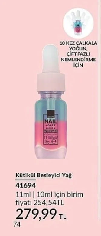 Avon Kütikül Besleyici Yağ 11Ml
